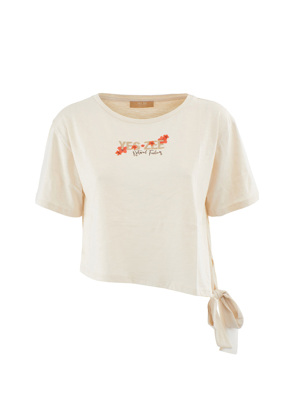 YES ZEE STC T-Shirt Donna - Beige