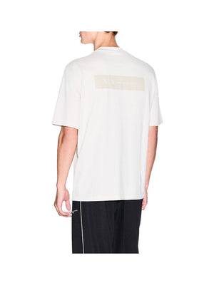 ARMANI EXCHANGE T-shirt Regulat Fiit Con Stampa Sulla Schiena - Bianco