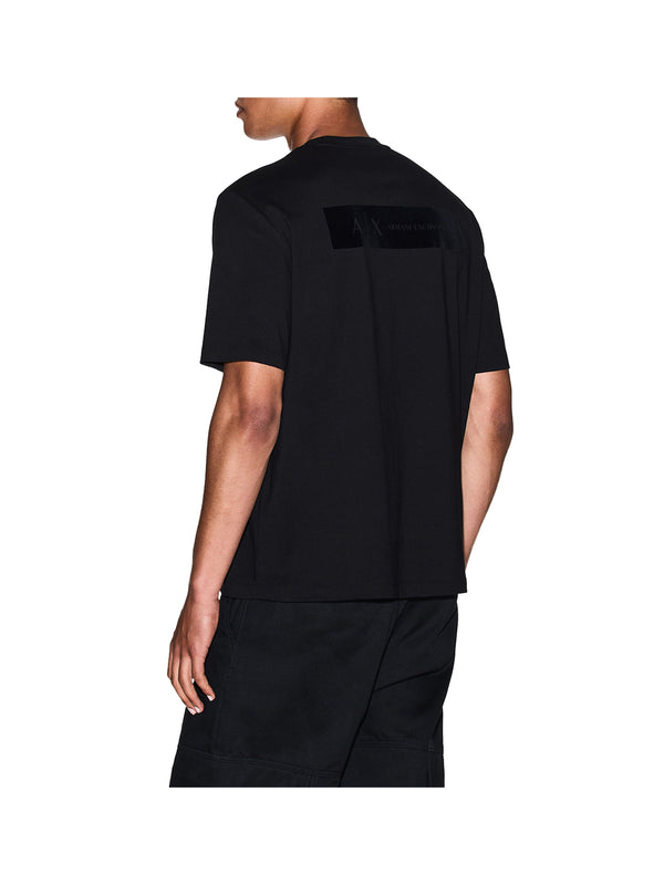 ARMANI EXCHANGE T-shirt Vestibilità Regolare Con Stampa Sul Retro - Nero