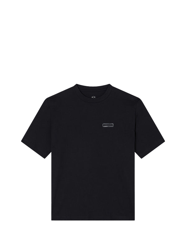 ARMANI EXCHANGE T-shirt Vestibilità Regolare Con Stampa Sul Retro - Nero