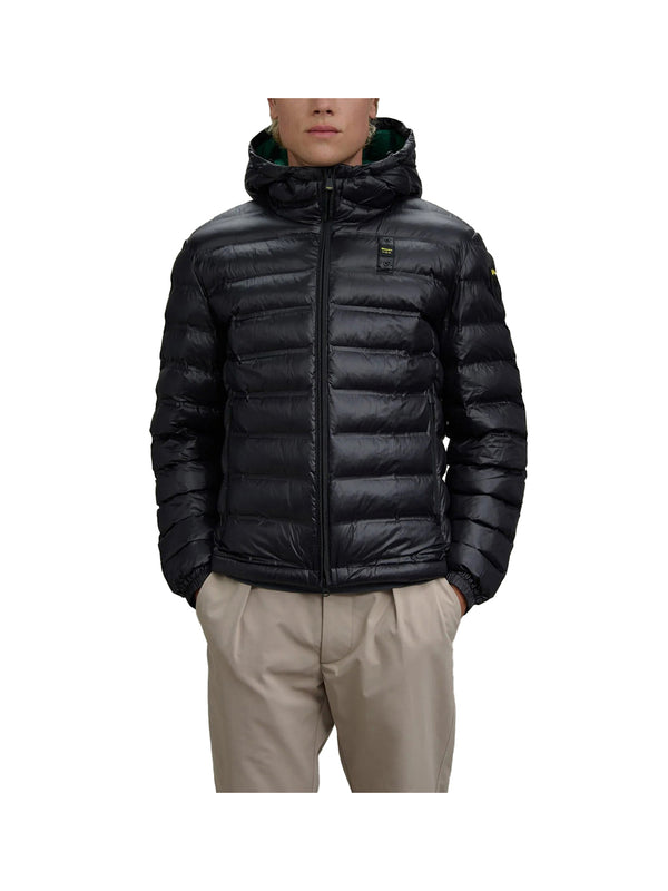 Blauer Giubbotto Blauer Termosaldato Con Cappuccio Charles Nero Verde