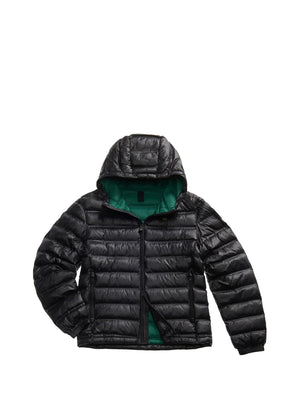 Blauer Giubbotto Blauer Termosaldato Con Cappuccio Charles Nero Verde