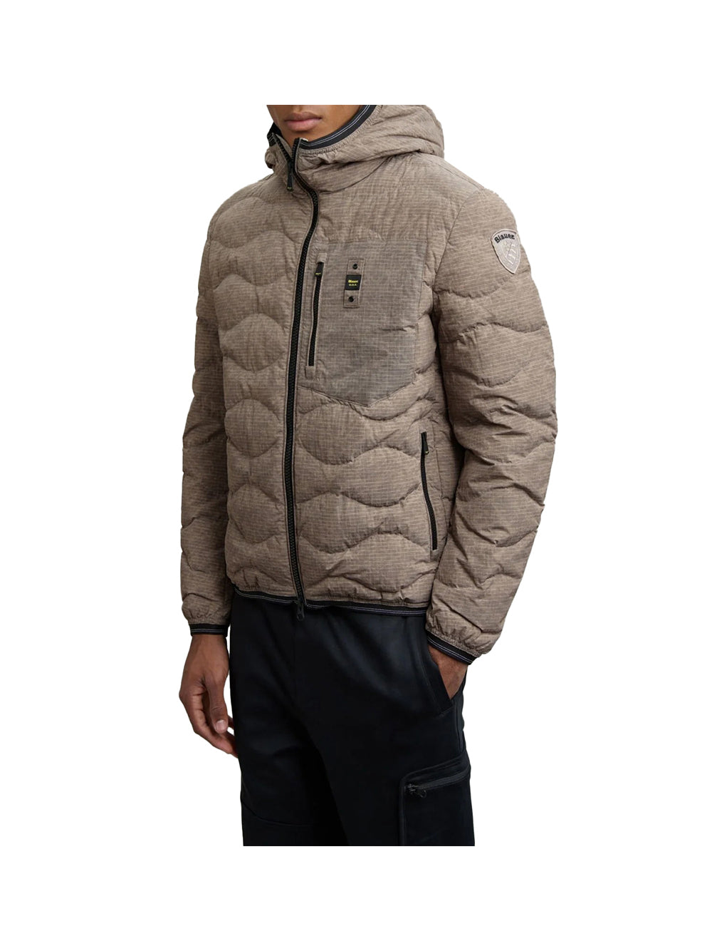 BLAUER Piumino Blauer Wax Ad Onde Wave Lontra