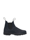 BLUNDSTONE Blundstone Biker Waxed Suede Navy Nero