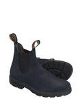 BLUNDSTONE Blundstone Biker Waxed Suede Navy Nero