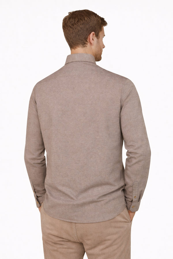 Brian Brome Camicia Uomo - Beige