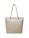 CALVIN ACC.1USCITA Borsa a Tracolla Minimal Monogram Chain Tote - Avorio