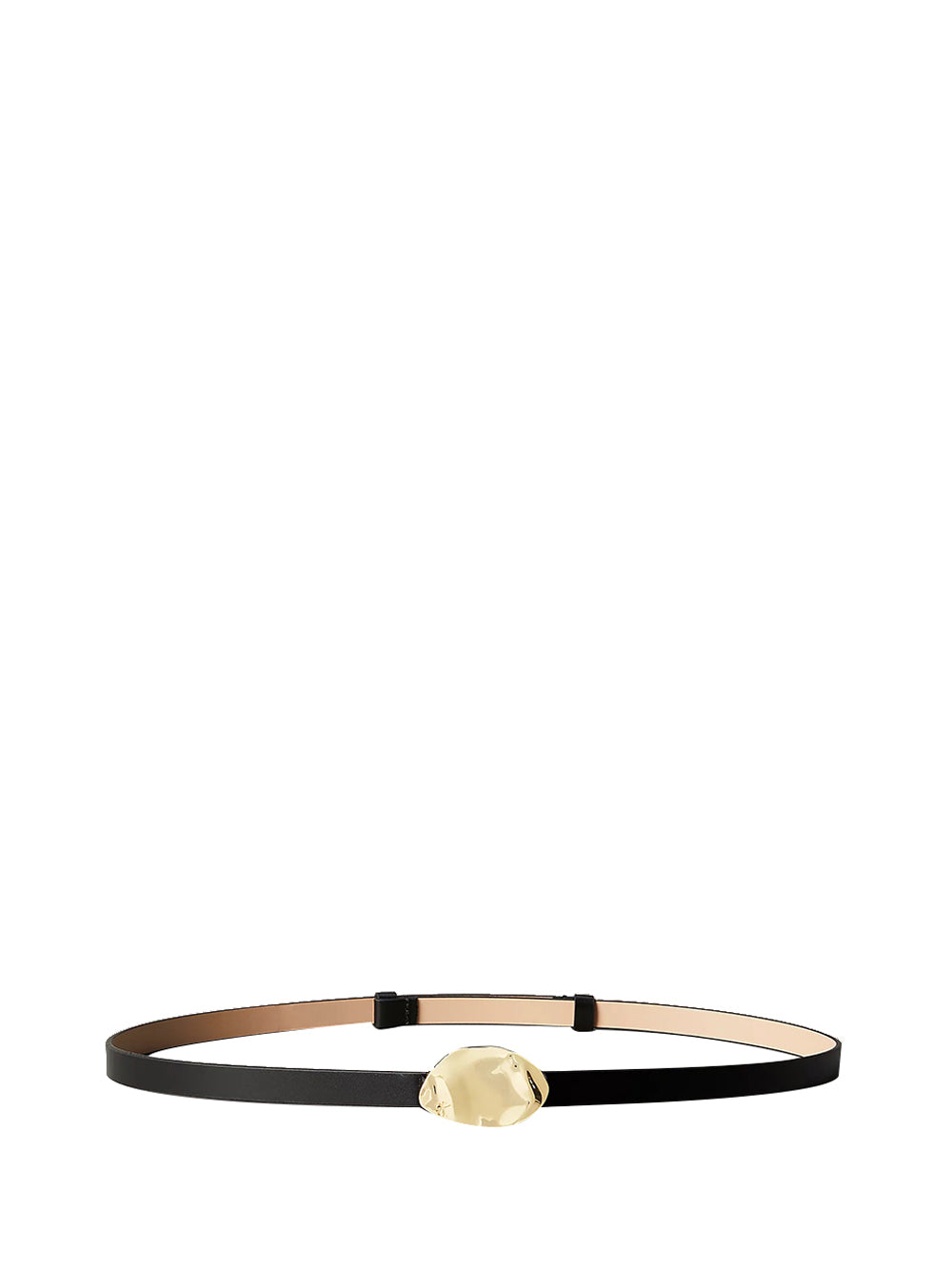 CALVIN ACC.1USCITA Cintura Stone Lock Slouchy Belt 15mm - Nero