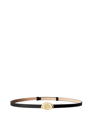 CALVIN ACC.1USCITA Cintura Stone Lock Slouchy Belt 15mm - Nero