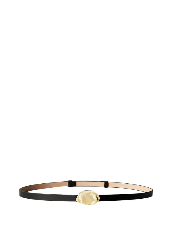 CALVIN ACC.1USCITA Cintura Stone Lock Slouchy Belt 15mm - Nero