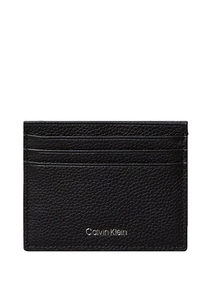 CALVIN ACC.2USCITA Portadocumenti Calvin Klein Con Logo Stampato Laminato - Nero