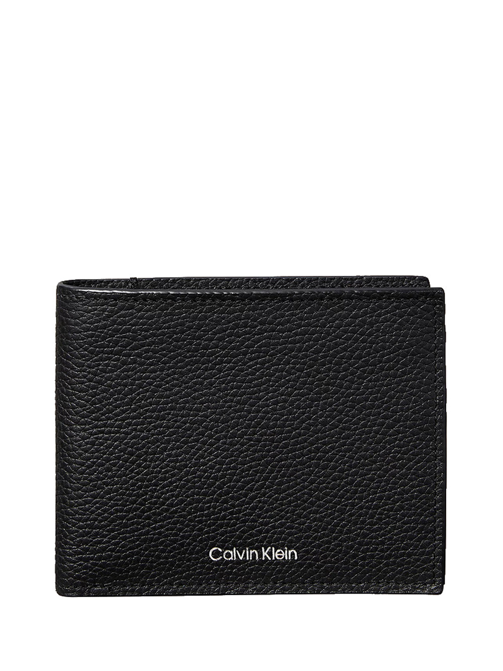 CALVIN ACC.2USCITA Portafoglio Calvin Klein A Libro Con Logo Stampato In Lamina - Nero
