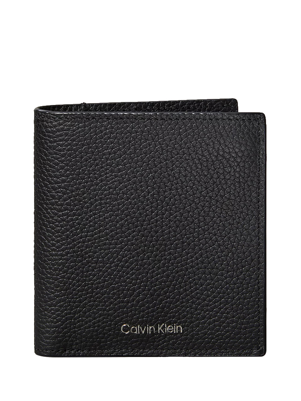 CALVIN ACC.2USCITA Portafoglio A Libro Slim Con Logo Stampato In Lamina - Nero