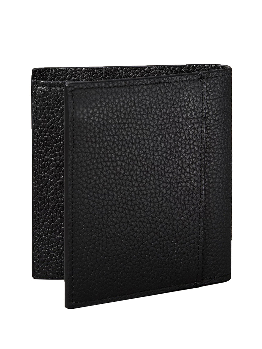 CALVIN ACC.2USCITA Portafoglio A Libro Slim Con Logo Stampato In Lamina - Nero