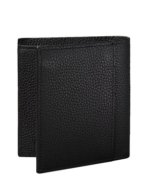 CALVIN ACC.2USCITA Portafoglio A Libro Slim Con Logo Stampato In Lamina - Nero