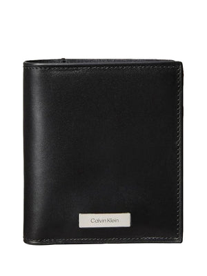 CALVIN ACC.2USCITA Portafoglio Calvin Klein Con Placca - Nero