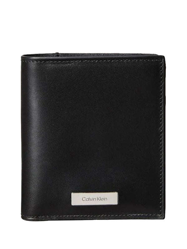 CALVIN ACC.2USCITA Portafoglio Calvin Klein Con Placca - Nero