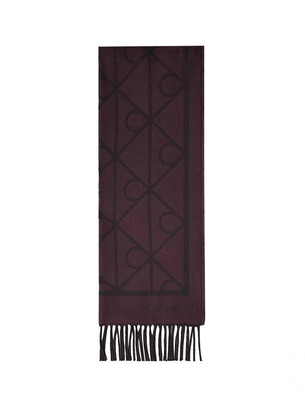CALVIN ACC.2USCITA Sciarpa Calvin Klein - Bordeaux/Nero