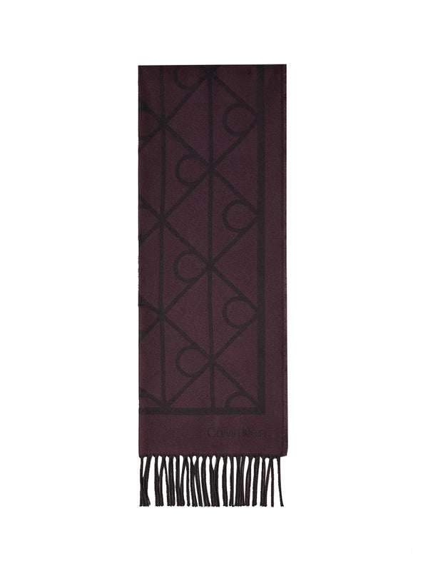 CALVIN ACC.2USCITA Sciarpa Calvin Klein - Bordeaux/Nero