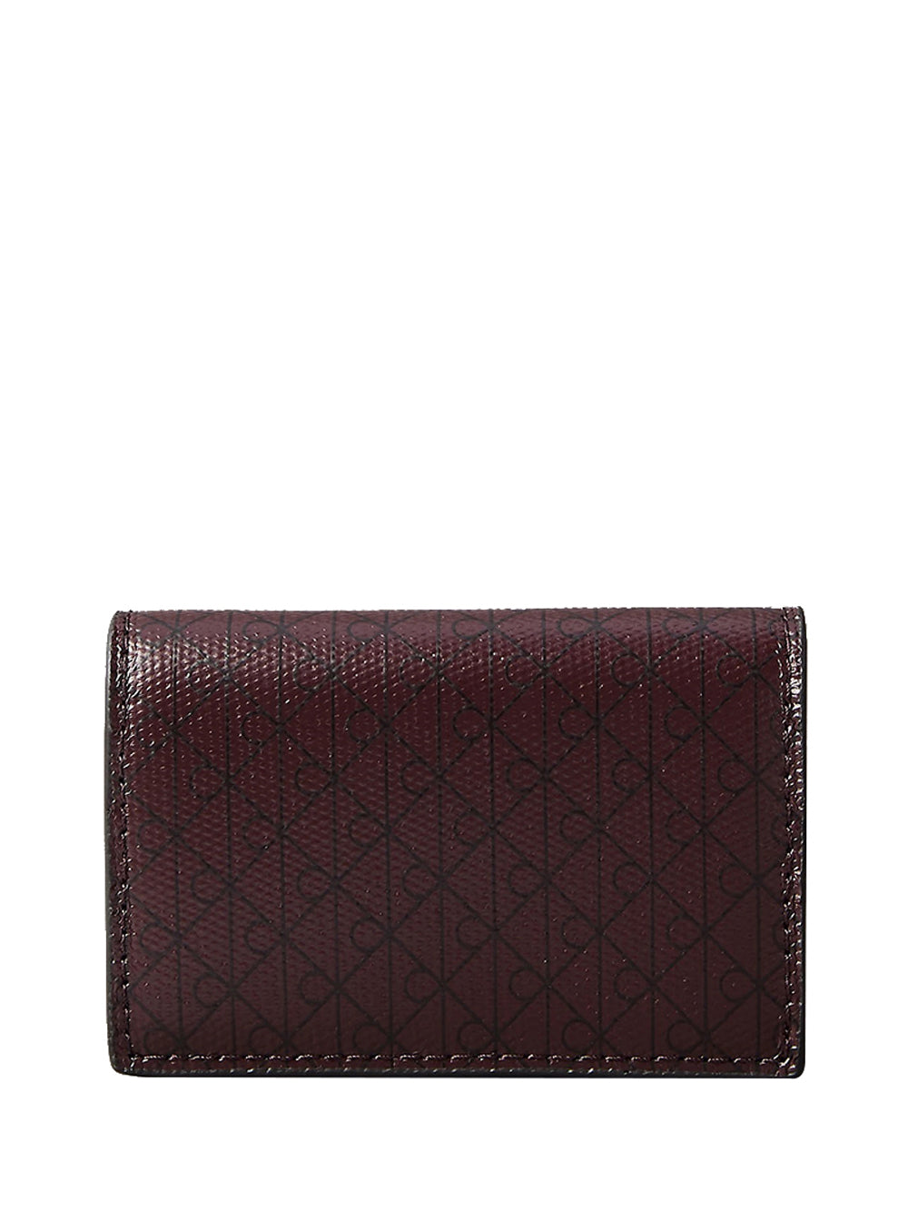 CALVIN ACC.2USCITA Portacarte A Fisarmonica Con Logo Monogramma - Bordeaux