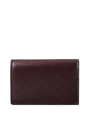 CALVIN ACC.2USCITA Portacarte A Fisarmonica Con Logo Monogramma - Bordeaux