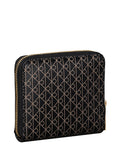 CALVIN ACC.2USCITA Portafoglio Calvin Klein Con Zip Quadrato Con Monogramma - Nero