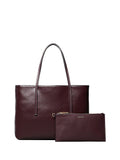 CALVIN ACC.2USCITA Borsa Tote Piccola Calvin Klein Con Emblema - Bordeaux