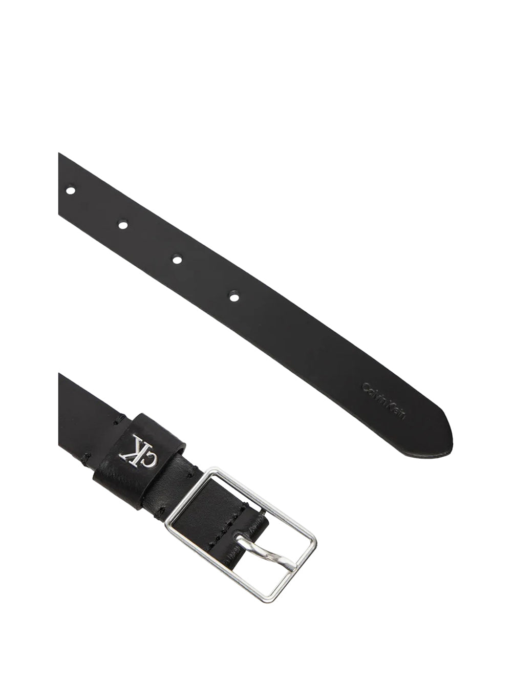 CALVIN ACC.2USCITA Cintura Con Fibbia Rettangolare Con Rvetto Con Monogramma Calvin Klein - Nero