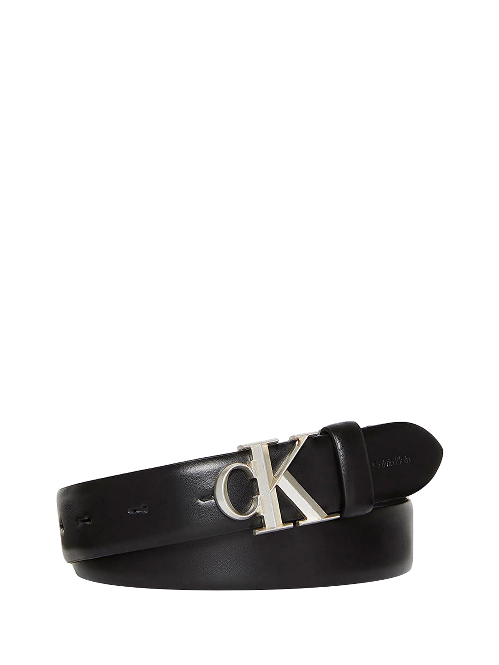 CALVIN ACC.2USCITA Cintura Con Fibbia Calvin Klein Da 30 mm - Nero/Silver