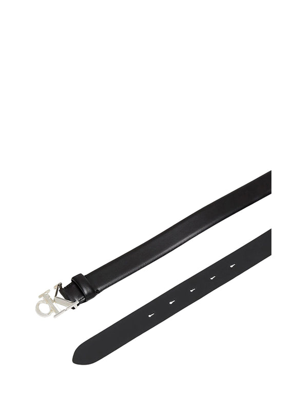 CALVIN ACC.2USCITA Cintura Con Fibbia Calvin Klein Da 30 mm - Nero/Silver