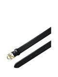 CALVIN ACC.2USCITA Cintura Calvin Klein Con Logo In Pelle Pieno Fiore - Nero/Oro
