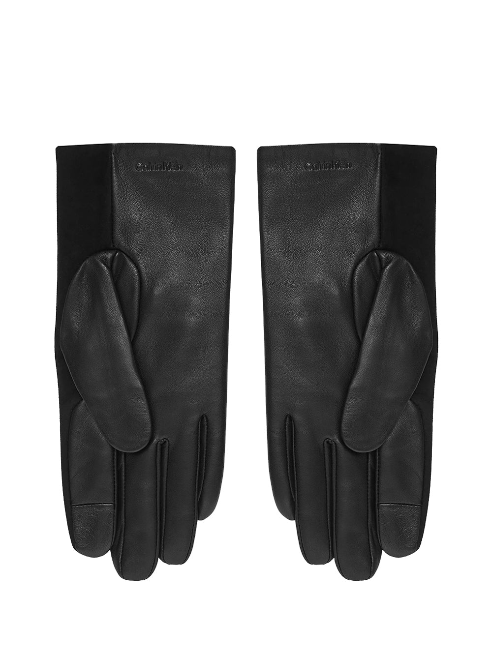 CALVIN ACC.2USCITA Guanto Calvin Klein In Pelle Scamosciata - Nero