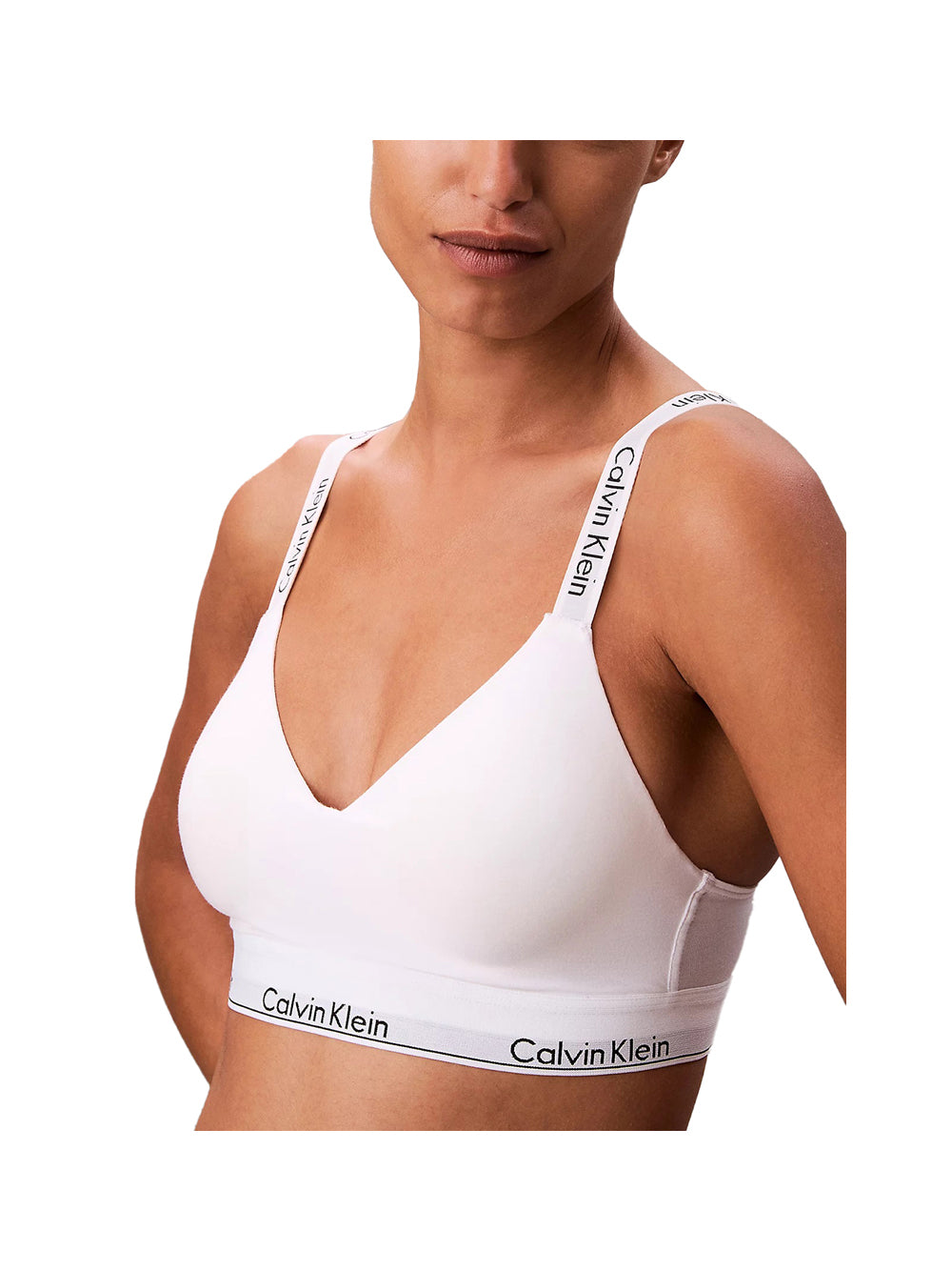 CALVIN UNDERWEAR Brassière Calvin Klein Leggermente Foderata - Bianco
