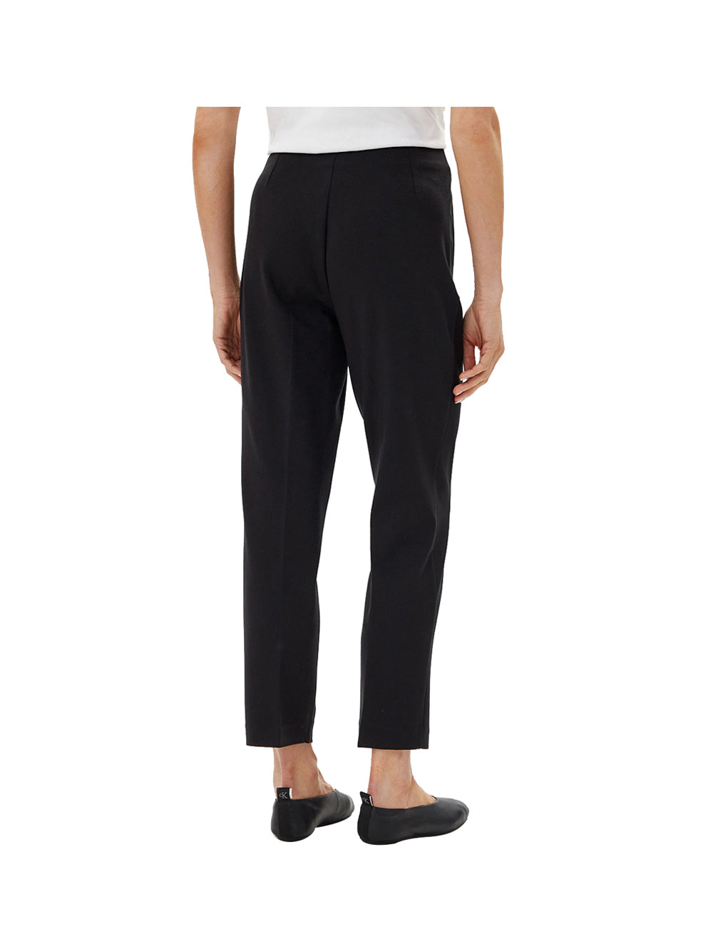 CALVIN2 1USCITA Pantalone Ponte Dart Front Pan Donna - Nero
