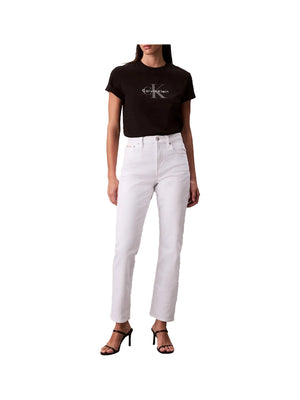 CALVIN2 1USCITA T-Shirt Con Logo Monogramma - Nero