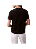 CALVIN2 1USCITA T-Shirt Con Logo Monogramma - Nero