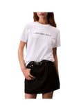 CALVIN2 1USCITA T-Shirt A- Inst. Logo - Bianco
