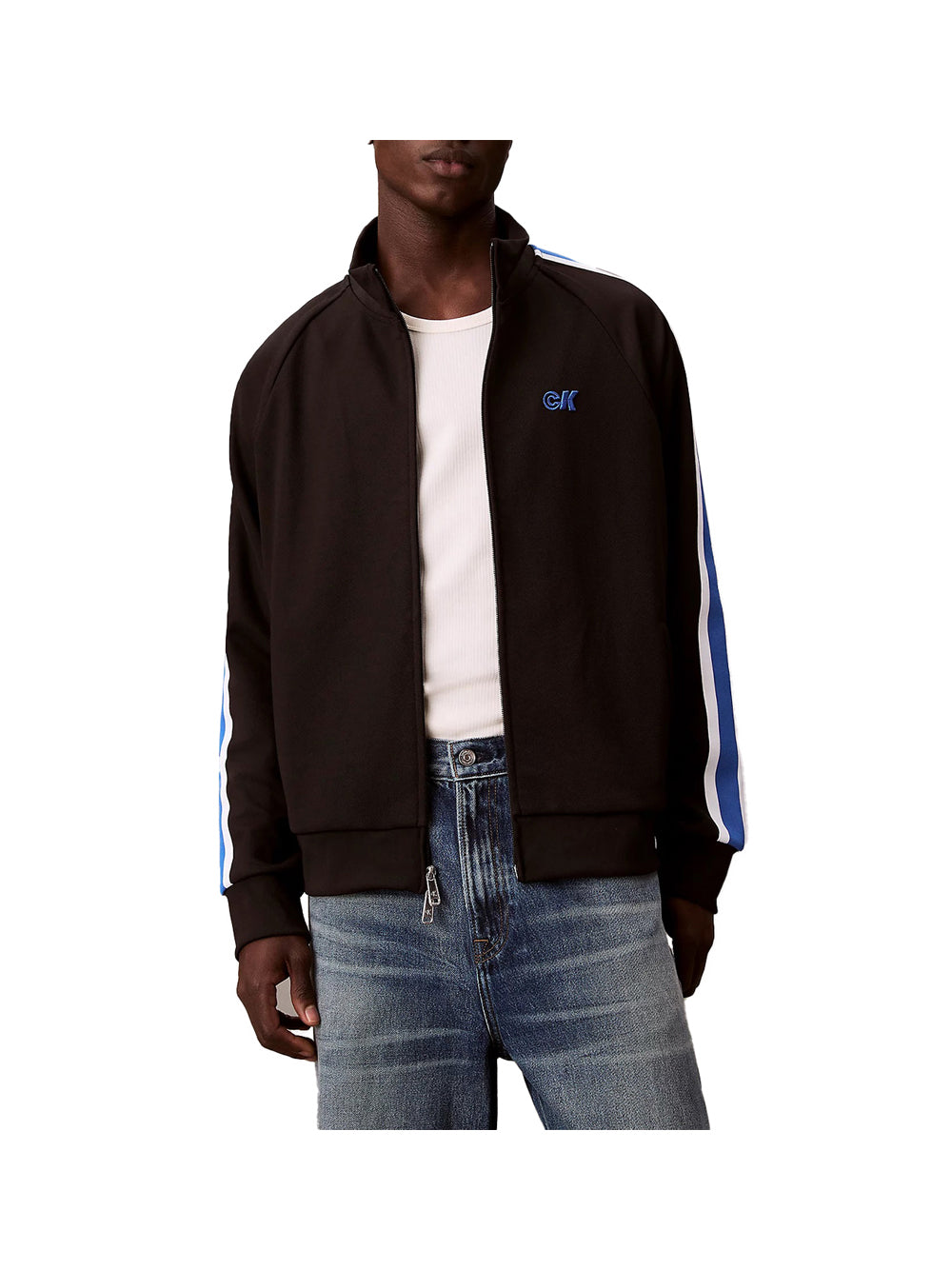 CALVIN2 1USCITA Felpa Stretch Twill Track - Nero
