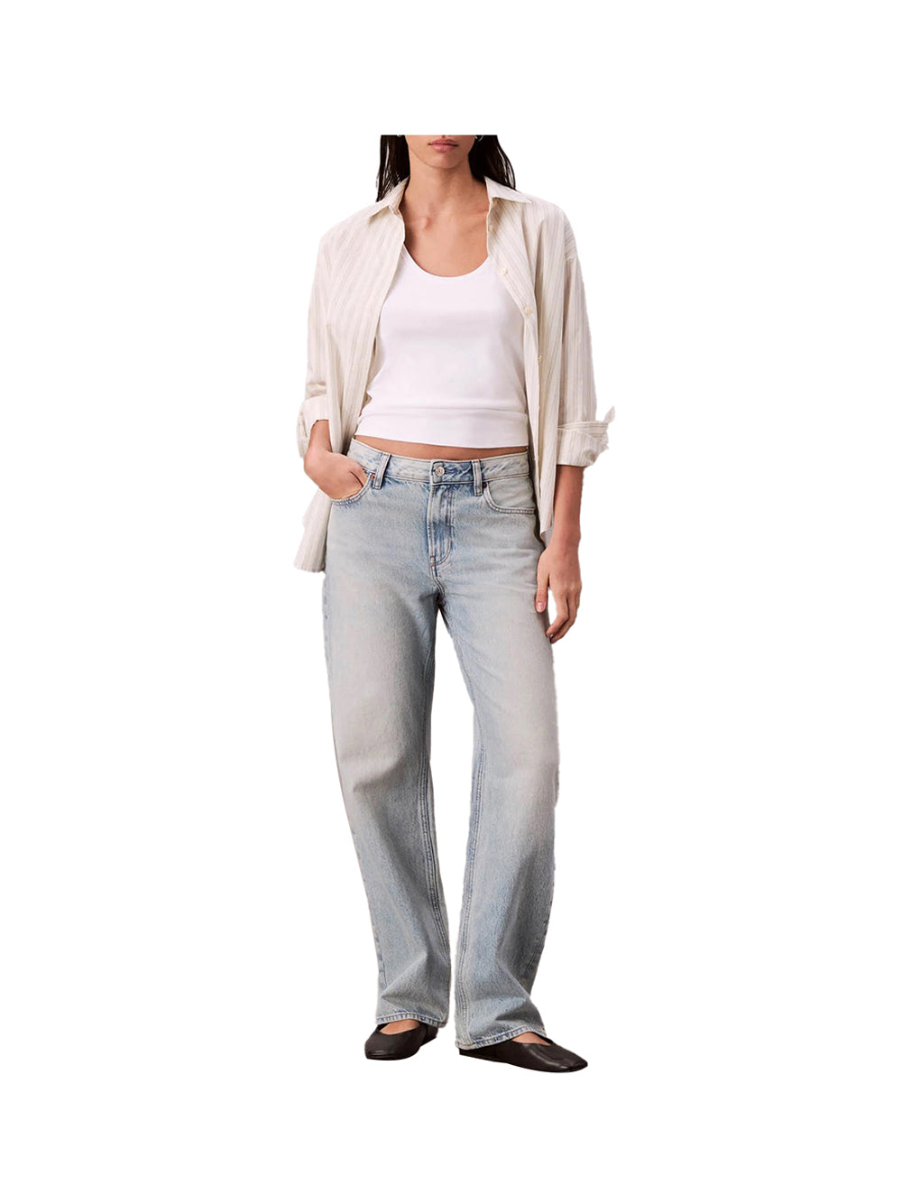 CALVIN2 1USCITA Jeans Signature 90s Straight La Fayette - Denim
