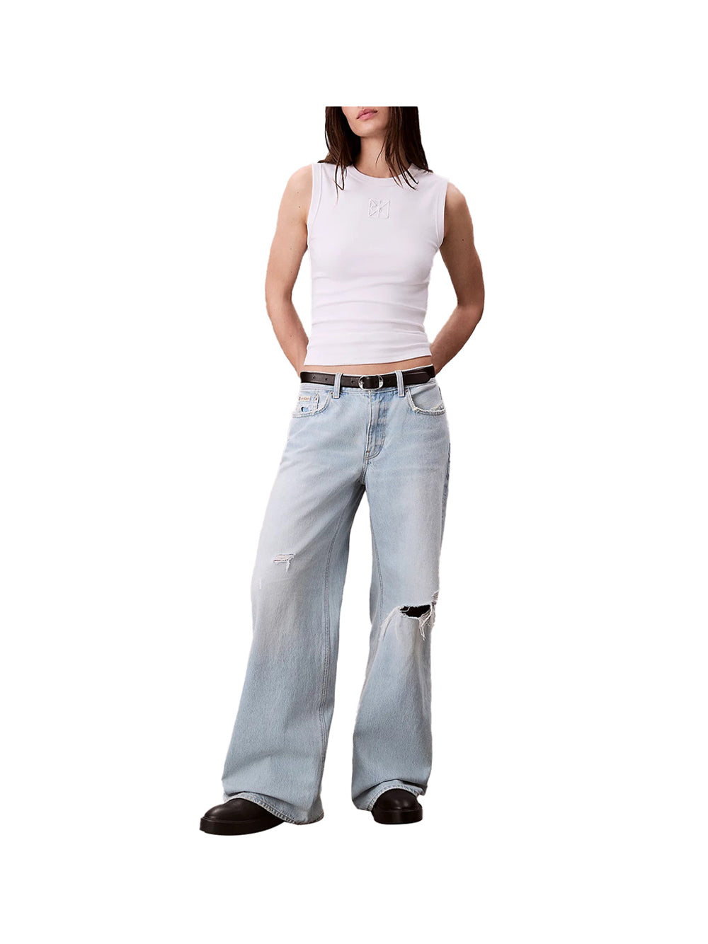 Calvin Klein Baggy Jeans Calvin Klein Low Rise - Denim Chiaro