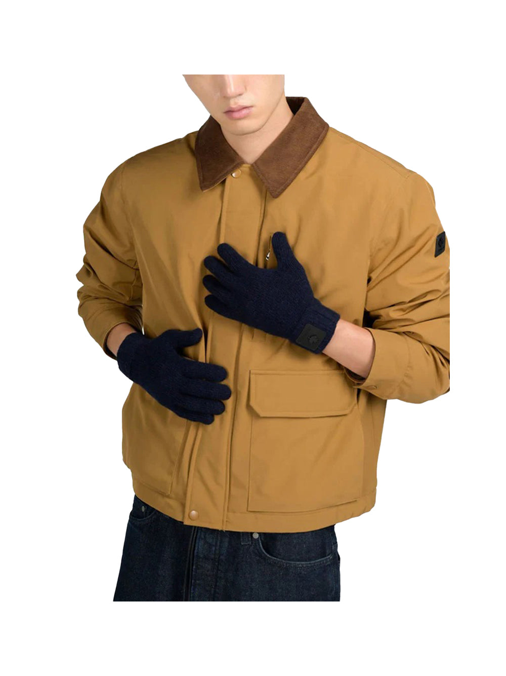 CANADIAN Guanti Canadian In Lana E Cashmere - Blu