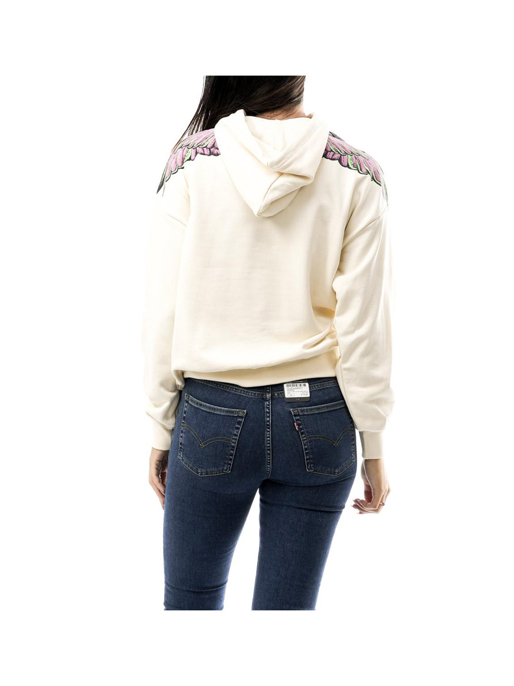 COUNTY OF MILAN County Of Milan Felpa Marcelo Burlon Con Cappuccio Latte Rosa