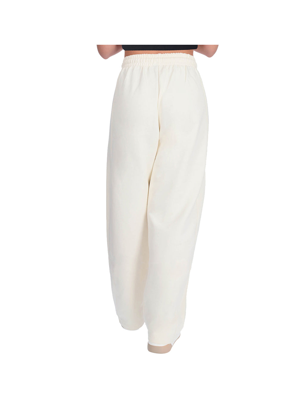COUNTY OF MILAN County Of Milan Pantatuta Marcelo Burlon Oversize In Felpa Latte