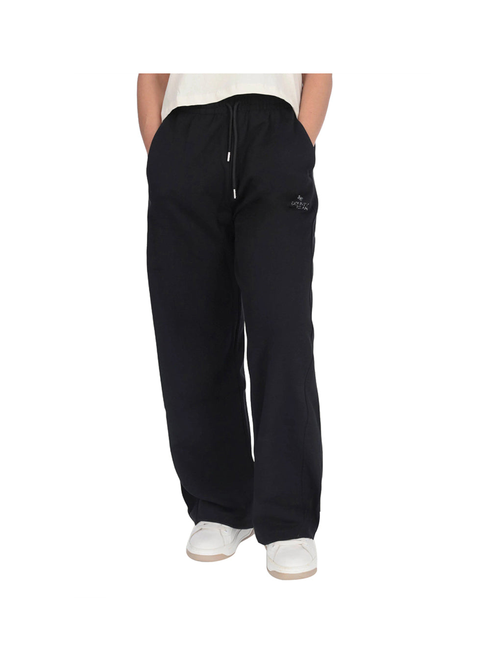 COUNTY OF MILAN County Of Milan Pantatuta Marcelo Burlon Oversize In Felpa Nero