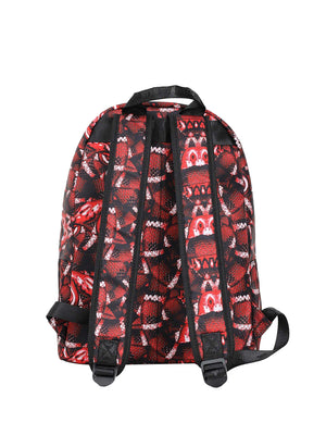 COUNTY OF MILAN County Of Milan Zaino Marcelo Burlon Nylon Con Stampa Rosso