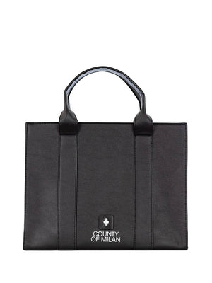 COUNTY OF MILAN Country Of Milan Borsa A Mano Burlon COMAF250124 Nero Bianco