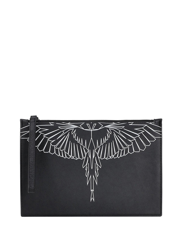 COUNTY OF MILAN County Of Milan Pochette Marcelo Burlon Nero Bianco