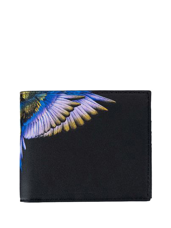 COUNTY OF MILAN Portafoglio Marcelo Burlon Con Stampa - Nero/ Blu
