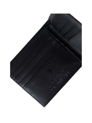 COUNTY OF MILAN Portafoglio Marcelo Burlon Con Stampa - Nero/ Blu