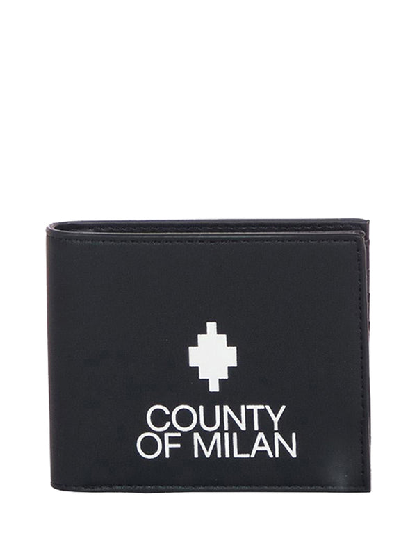 COUNTY OF MILAN County Of Milan Portafoglio Marcelo Burlon Stampato Nero